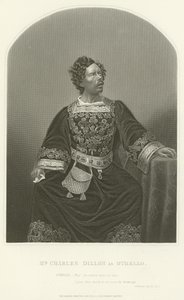 Mr Charles Dillon als Othello, Act III, Scene III door Joseph Kenny Meadows